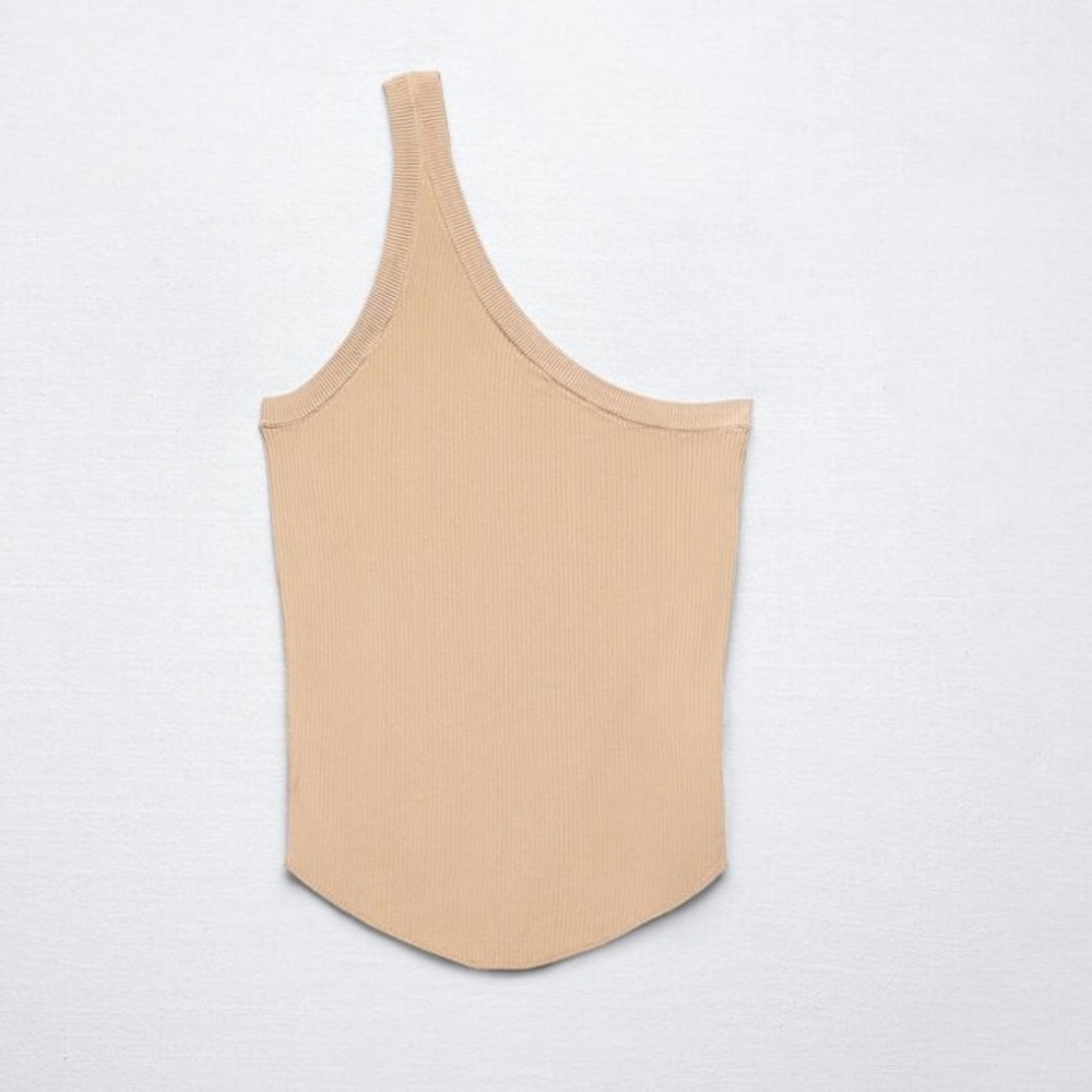 Zara Asymmetrical One Shoulder Tank Top